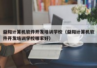 益阳计算机软件开发培训学校（益阳计算机软件开发培训学校哪家好）